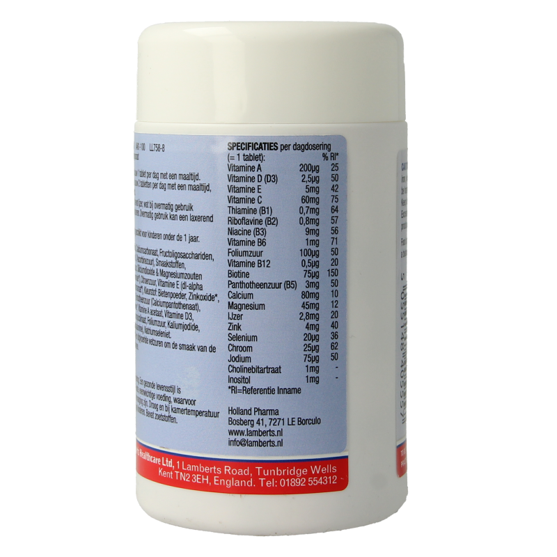 Lamberts Multi-guard for kids (playfair) 100 Kauwtabletten