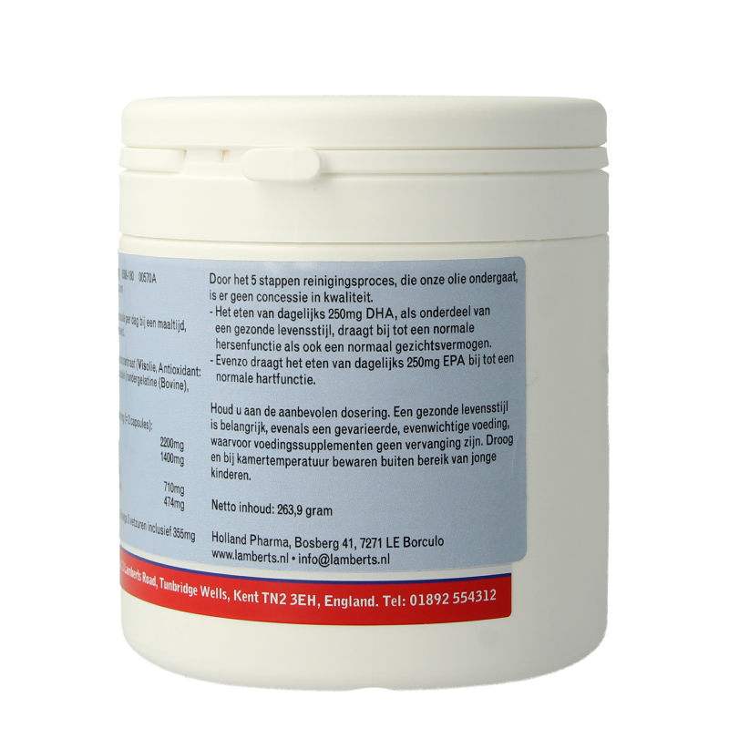 Lamberts Pure visolie 1100mg omega 3 180 Capsules