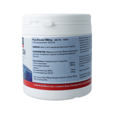 Lamberts Pure visolie 1100mg omega 3 180.00 Capsules
