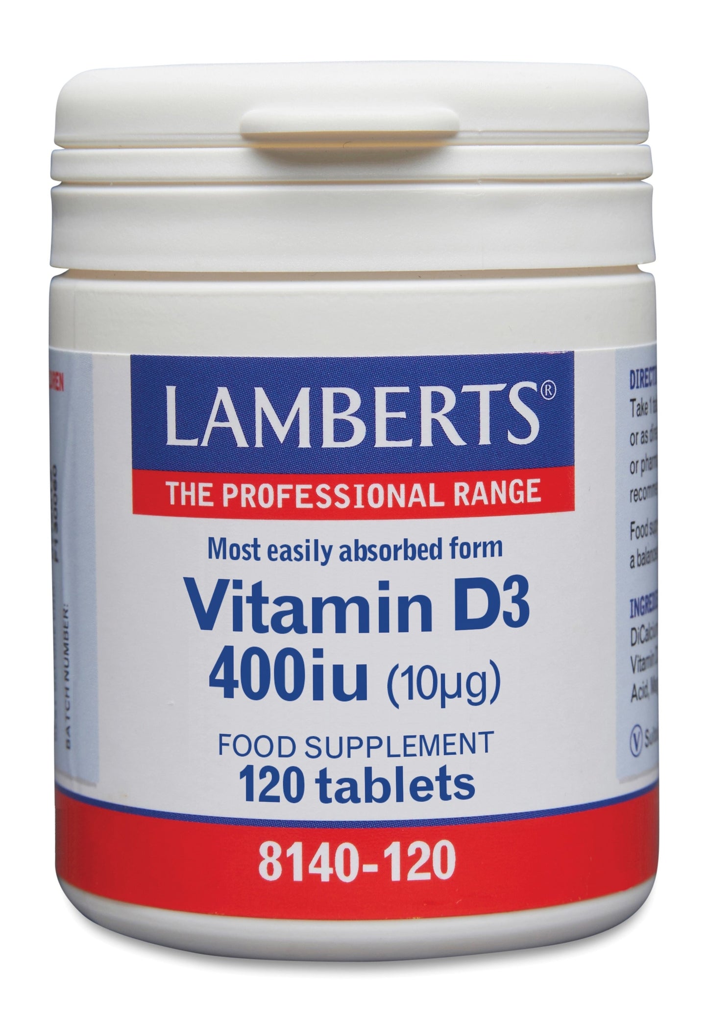 Lamberts Vitamine D3 400IE/10mcg 120 Tabletten