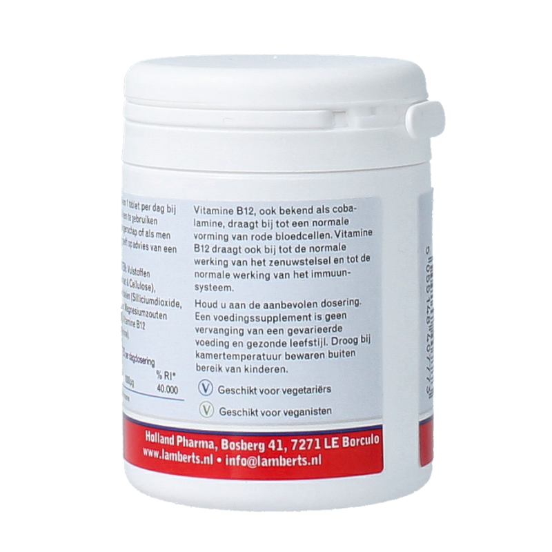 Lamberts Vitamine B12 1000mcg (cyanocobalamine) 60 Tabletten