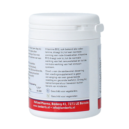 Lamberts Vitamine B12 1000mcg (cyanocobalamine) 60.00 Tabletten
