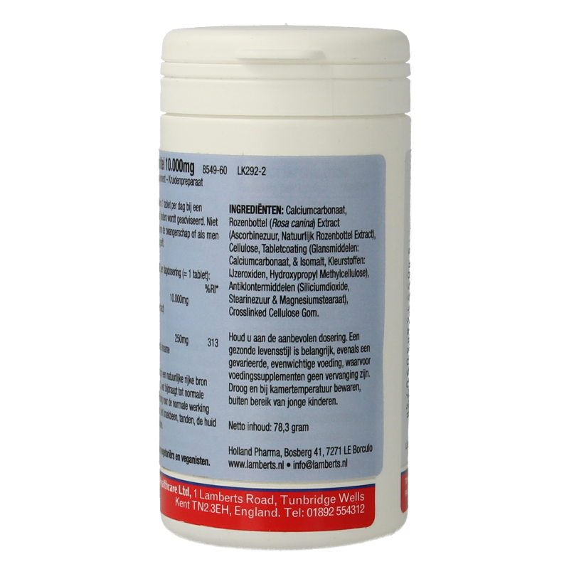 Lamberts Rozenbottel 10.000mg 60 Tabletten