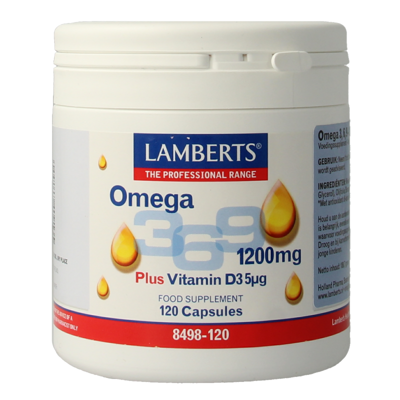 Lamberts Visolie Omega 3 6 9 120 Capsules