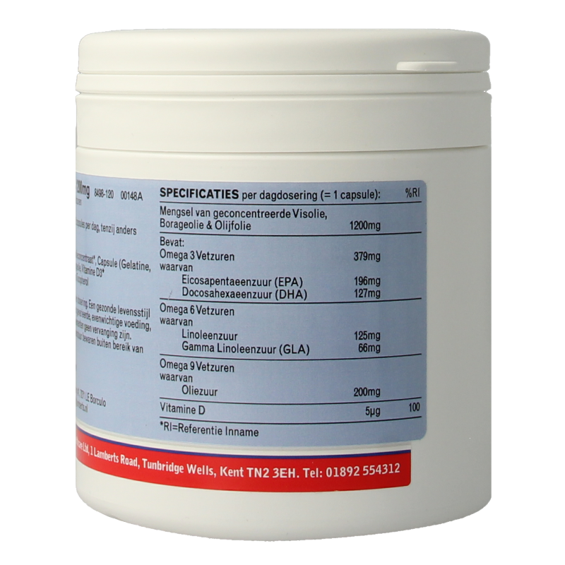 Lamberts Visolie Omega 3 6 9 120 Capsules