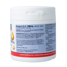 Lamberts Visolie Omega 3 6 9 120.00 Capsules