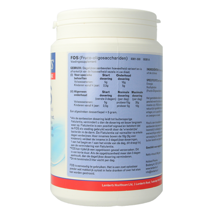 Lamberts FOS Fructo-oligosachariden poeder 500.00 Gram