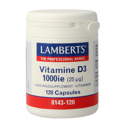 Lamberts Vitamine D3 1000IE 25mcg 120.00 Capsules