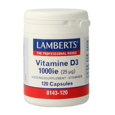 Lamberts Vitamine D3 1000IE/25mcg 120.00 Capsules
