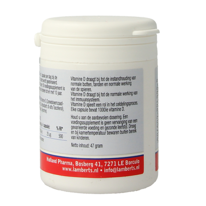 Lamberts Vitamine D3 1000IE 25mcg 120.00 Capsules