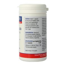 Lamberts Vitamine D3 1000IE/25mcg 180 Capsules