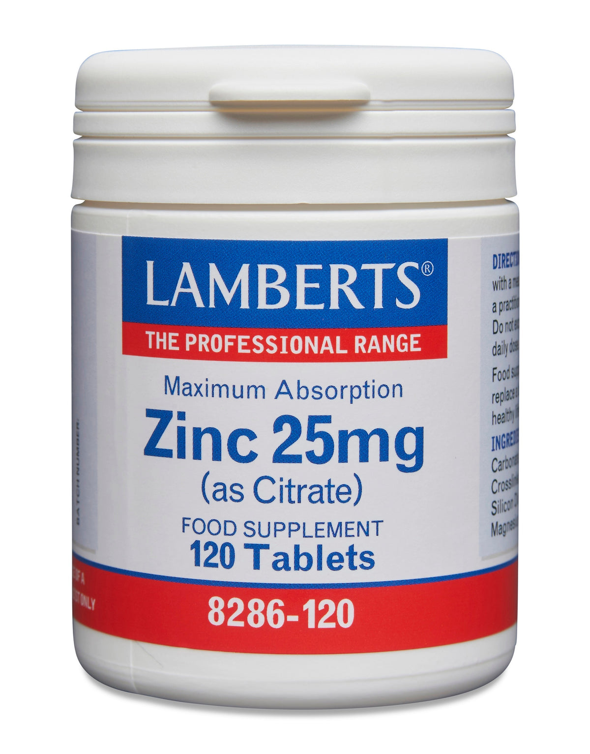 Lamberts Zink citraat 25mg 120.00 Tabletten