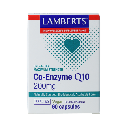 Lamberts Co enzym Q10 200mg 60.00 Vegetarische capsules
