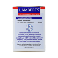Lamberts Co enzym Q10 200mg 60.00 Vegetarische capsules