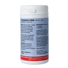 Lamberts L-Phenylalanine 500mg 60 Capsules