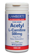 Lamberts Acetyl-L-Carnitine 500mg 60.00 Capsules