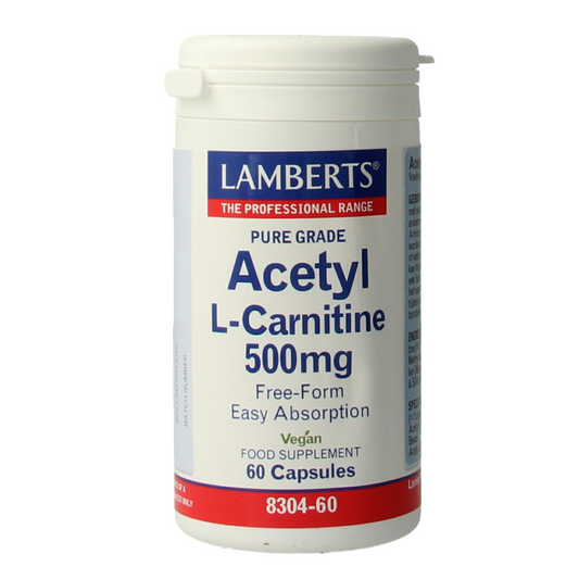 Lamberts Acetyl-L-Carnitine 500mg 60 Capsules