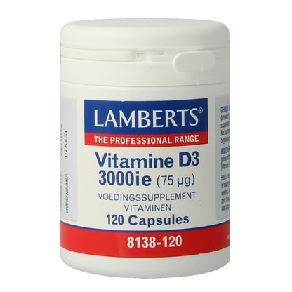 Lamberts Vitamine D3 3000IE 75mcg 120.00 Capsules
