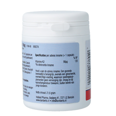 Lamberts Vitamine K2 90mcg 60.00 Capsules