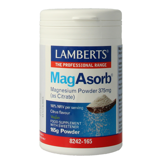 Lamberts MagAsorb (magnesium citraat) poeder 375mg 165 Gram