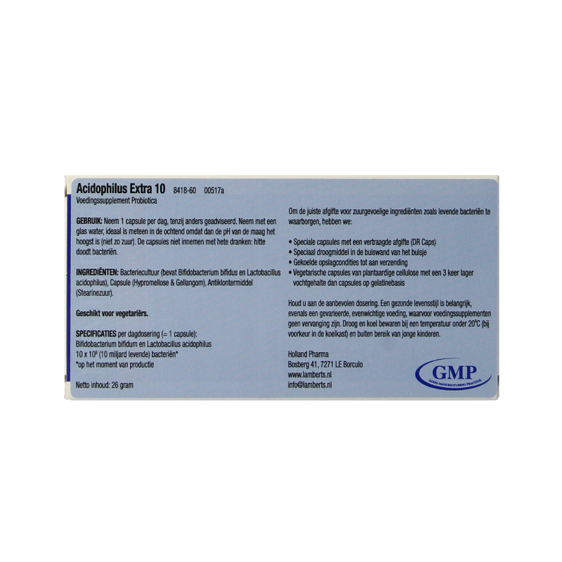 Lamberts Acidophilus Extra 10 60 Vegetarische capsules