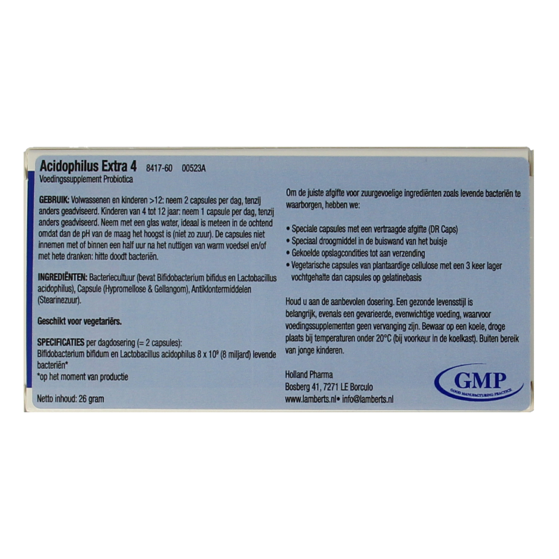 Lamberts Acidophilus Extra 4 60 Capsules