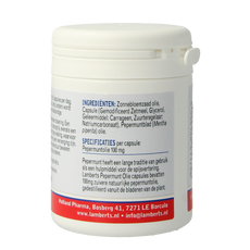 Lamberts Pepermuntolie 100mg 90.00 Capsules