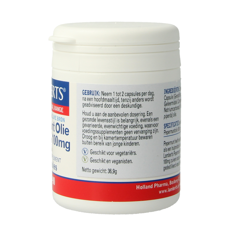 Lamberts Pepermuntolie 100mg 90 Capsules