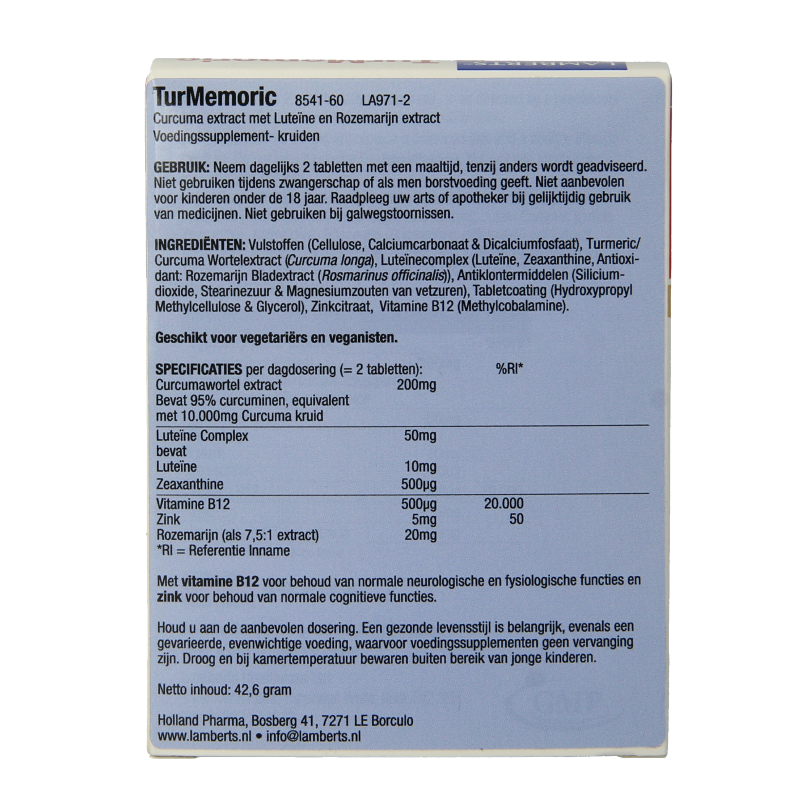 Lamberts Turmemoric 60 Tabletten