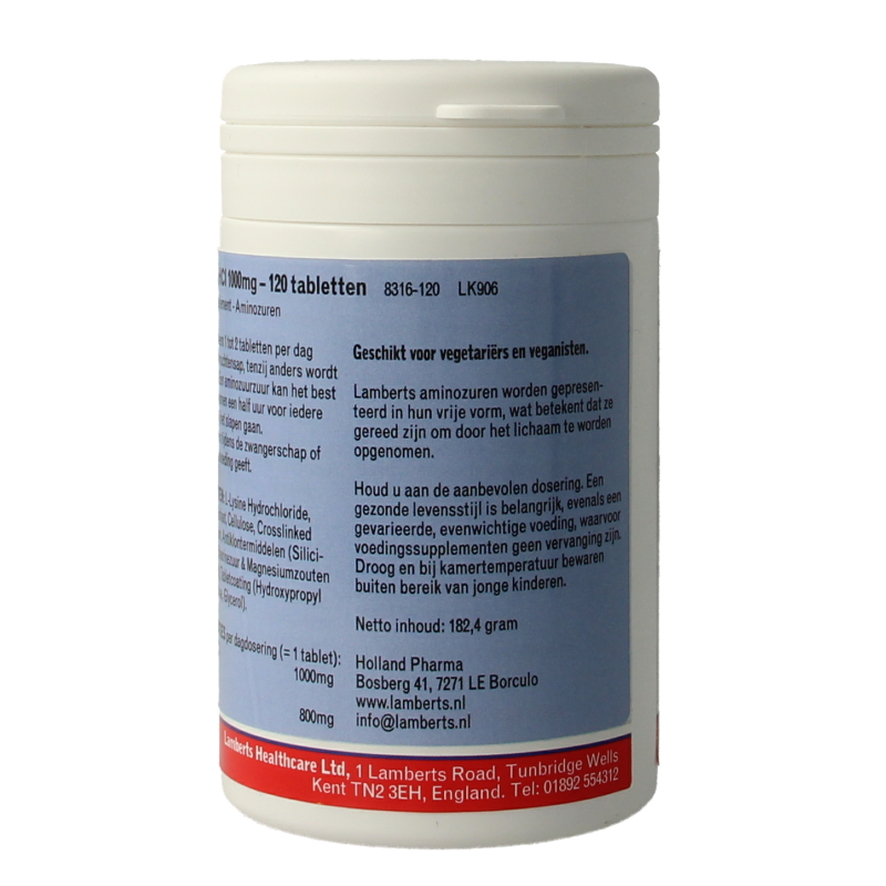 Lamberts L-Lysine 1000mg 120 Tabletten