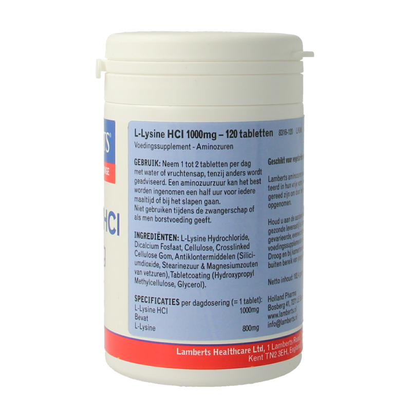 Lamberts L-Lysine 1000mg 120 Tabletten