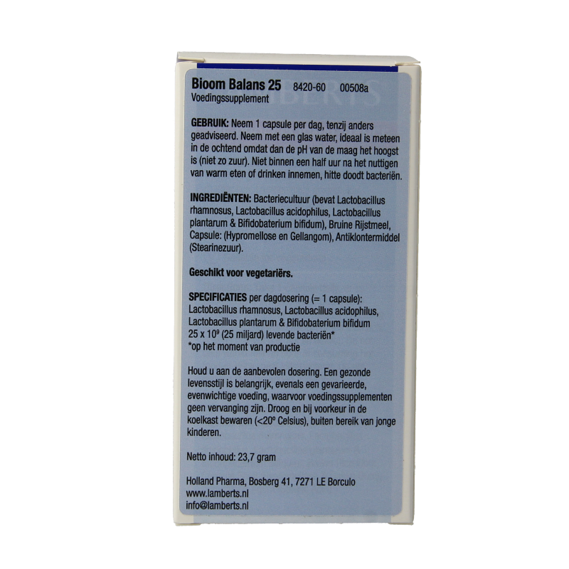 Lamberts Bioom balans 25 60 Capsules