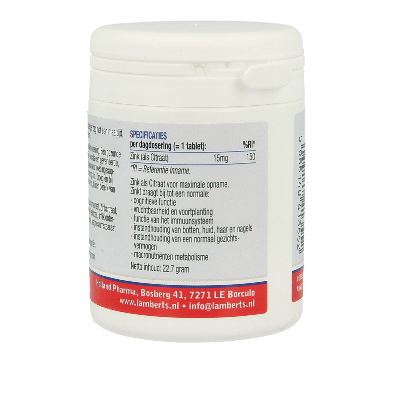 Lamberts Zink citraat 15mg 90 Tabletten