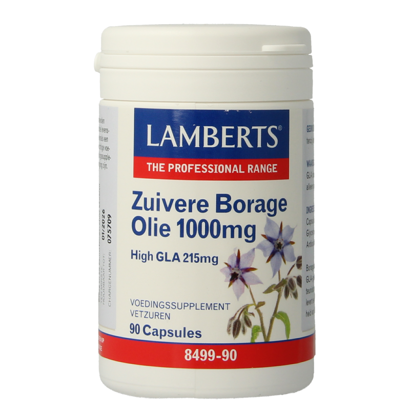 Lamberts Borageolie starflower 1000mg 90 Vegetarische capsules