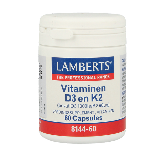 Lamberts Vitamine D3 1000IE en K2 90mcg 60.00 Capsules