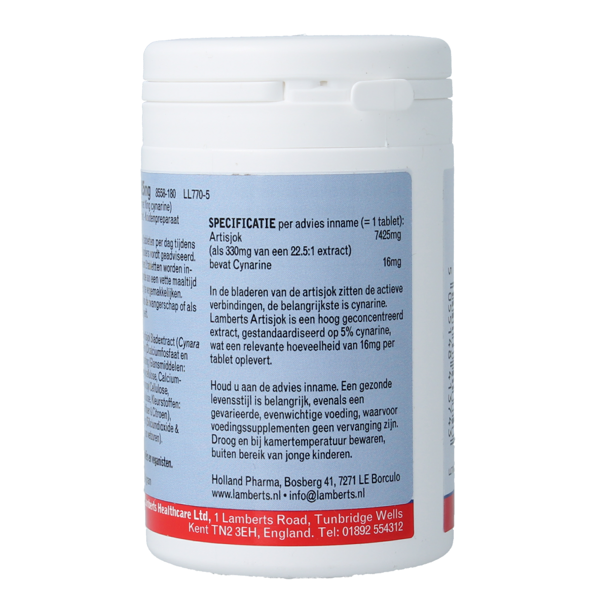 Lamberts Artisjok extract 180.00 Tabletten