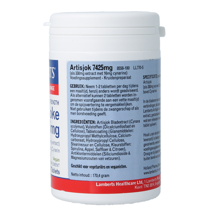 Lamberts Artisjok extract 180.00 Tabletten