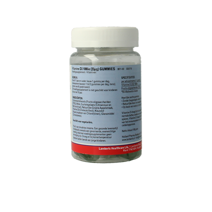 Lamberts Vitamine D3 1000IE 25mcg gummies 60.00 Gummies