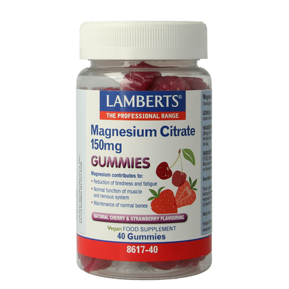Lamberts Magnesium citraat gummies 40.00 Gummies
