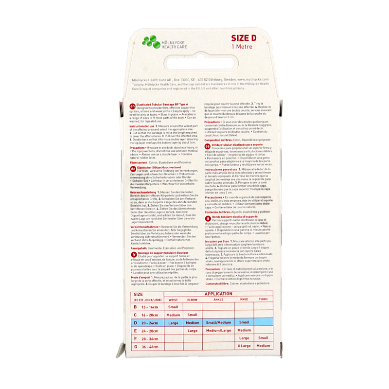 Tubigrip Elastisch buisverband D beige 1546 1 Stuks