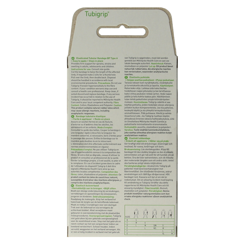 Tubigrip Elastisch buisverband E huid 1547 1 Stuks