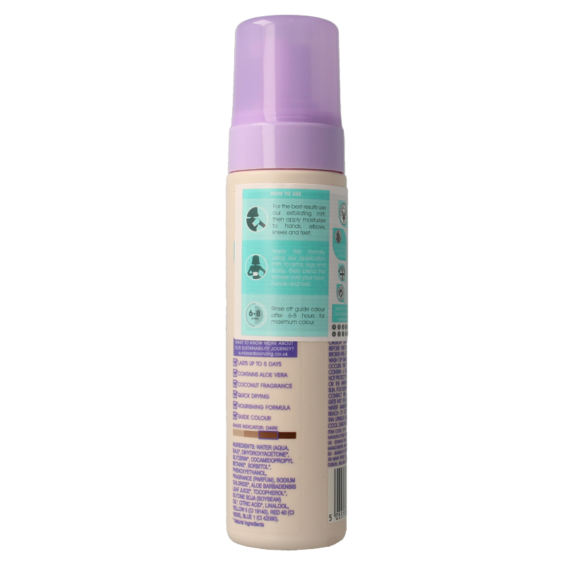 Sunkissed Self tan mousse dark 200 Milliliter