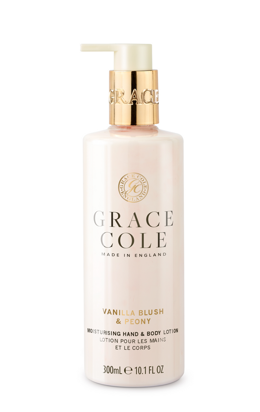 Grace Cole Vanilla blush & peony hand & body lotion 300 Milliliter