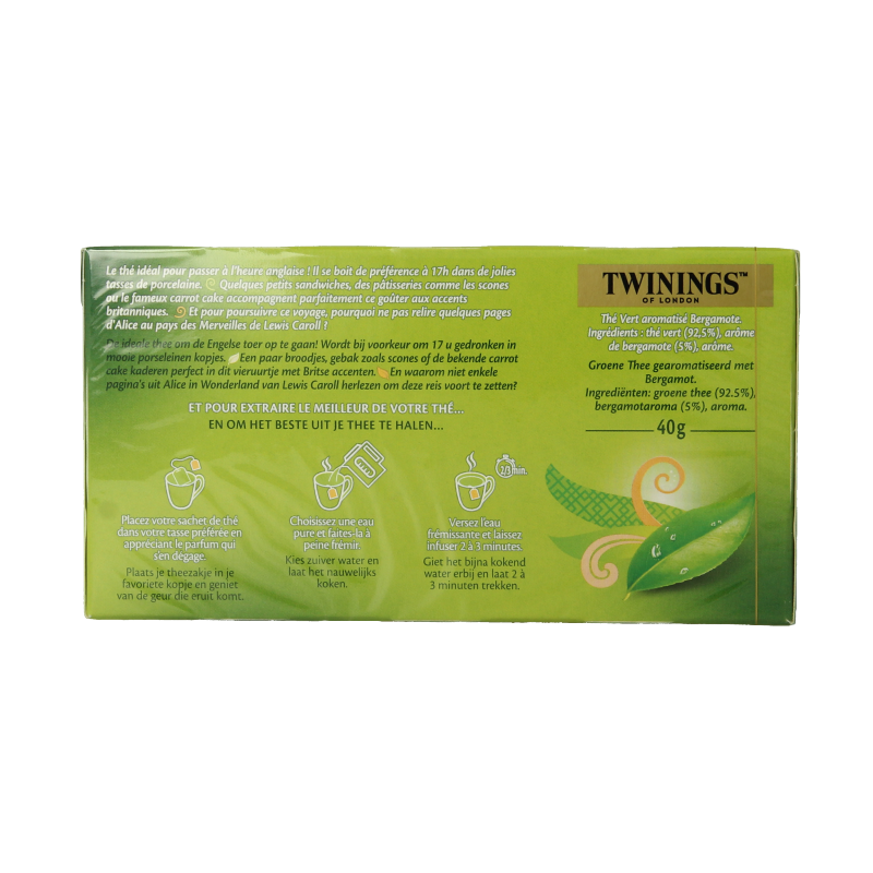 Twinings Green earl grey 25 Zakjes