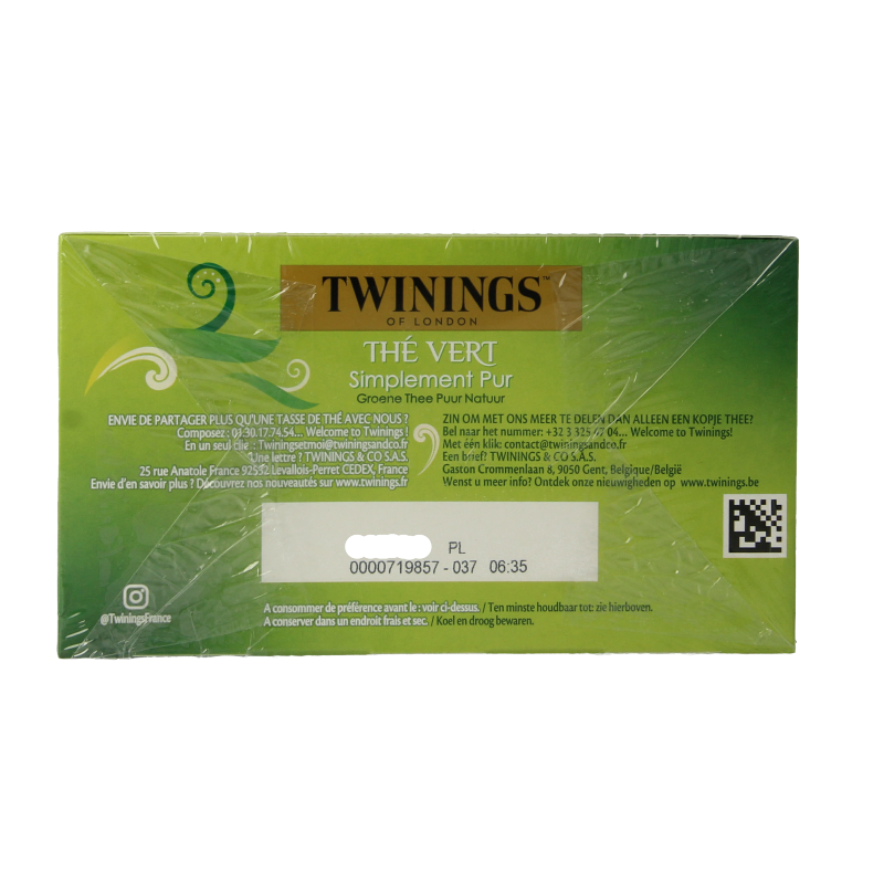 Twinings Pure green tea 50 Zakjes