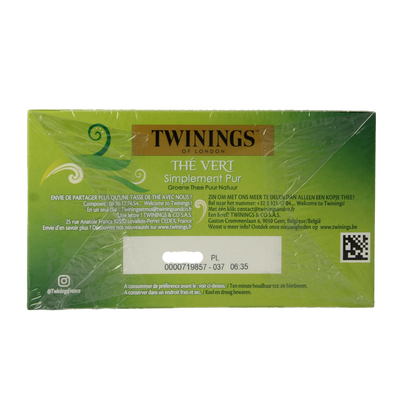 Twinings Pure green tea 50 Zakjes
