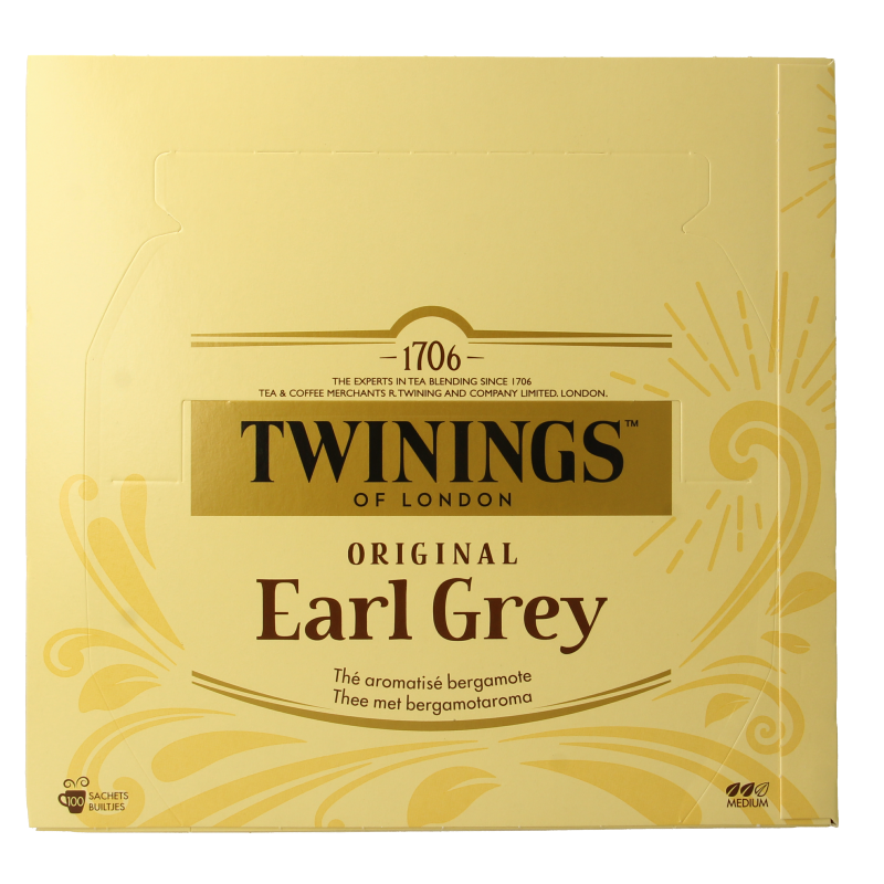 Twinings Earl grey envelop 100 Zakjes