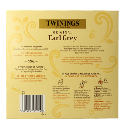 Twinings Earl grey envelop 100 Zakjes