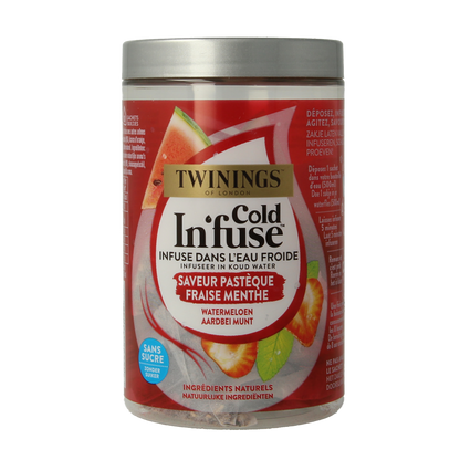 Twinings Cold infuse watermeloen aardbei munt 10 Zakjes