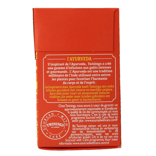Twinings Ayurveda vanilla perzik oranjebloesem 20 Stuks